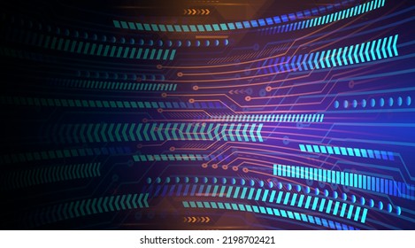 Cyberkreis-Technologie-Zukunftskonzept-Hintergrund