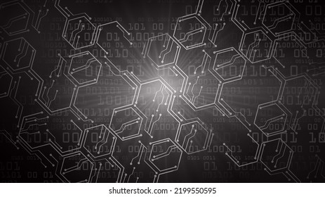cyber circuit future technology concept background