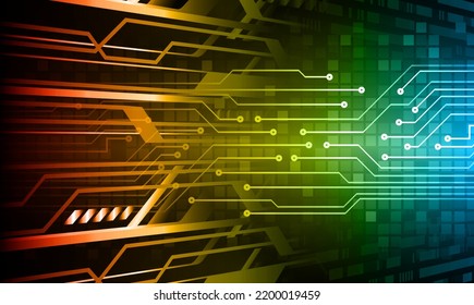 cyber circuit future technology concept background