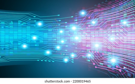 cyber circuit future technology concept background