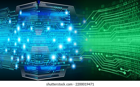 Cyberkreis-Technologie-Zukunftskonzept-Hintergrund