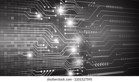 cyber circuit future technology concept background
