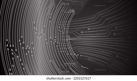cyber circuit future technology concept background