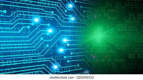 cyber circuit future technology concept background