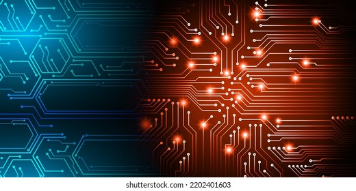 cyber circuit future technology concept background