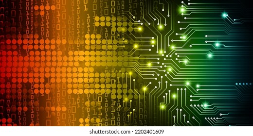 cyber circuit future technology concept background