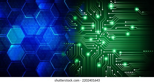 cyber circuit future technology concept background