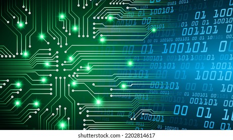 cyber circuit future technology concept background