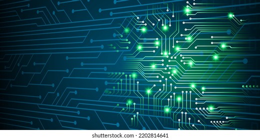 fondo de concepto de tecnología futura de circuito cibernético