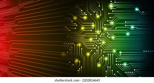 cyber circuit future technology concept background