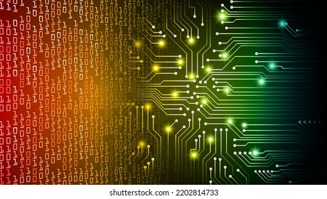 cyber circuit future technology concept background