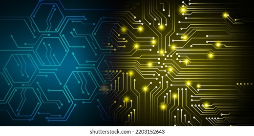 cyber circuit future technology concept background