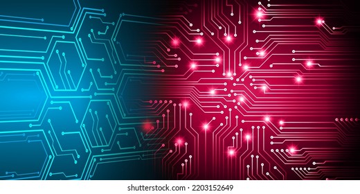 fondo de concepto de tecnología futura de circuito cibernético