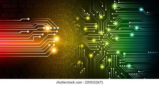cyber circuit future technology concept background