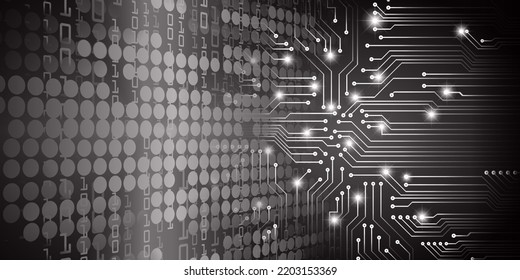 fondo de concepto de tecnología futura de circuito cibernético