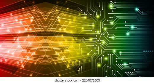 cyber circuit future technology concept background