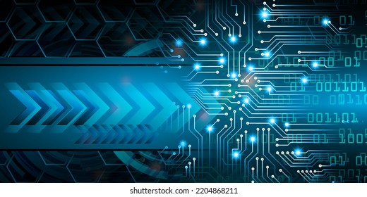 cyber circuit future technology concept background