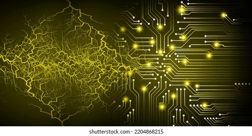 fondo de concepto de tecnología futura de circuito cibernético