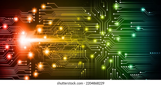 cyber circuit future technology concept background