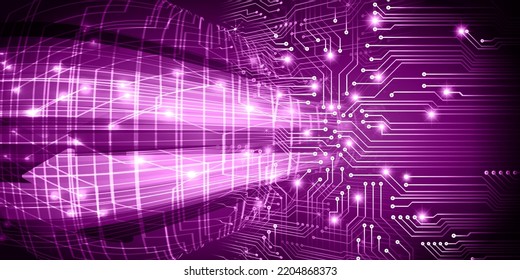 Cyberkreis-Technologie-Zukunftskonzept-Hintergrund
