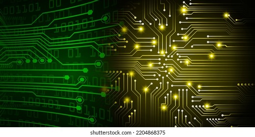 cyber circuit future technology concept background