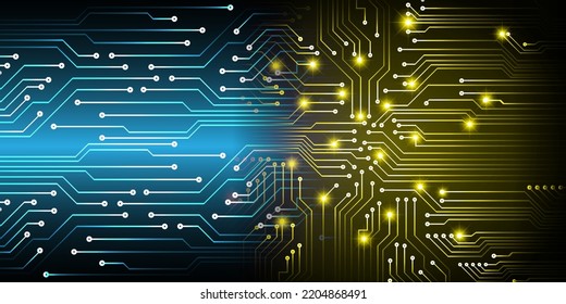 cyber circuit future technology concept background