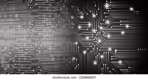 cyber circuit future technology concept background