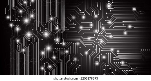 cyber circuit future technology concept background