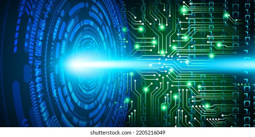 fondo de concepto de tecnología futura de circuito cibernético
