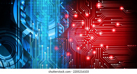 cyber circuit future technology concept background