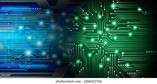fondo de concepto de tecnología futura de circuito cibernético