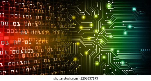 cyber circuit future technology concept background