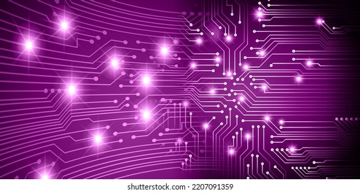 fondo de concepto de tecnología futura de circuito cibernético