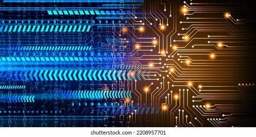 cyber circuit future technology concept background