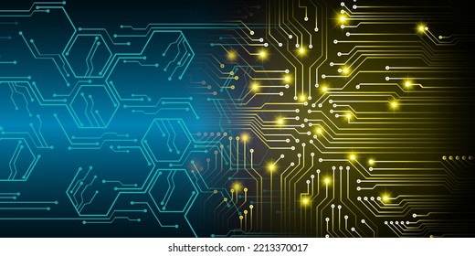 cyber circuit future technology concept background