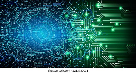 fondo de concepto de tecnología futura de circuito cibernético