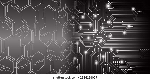 cyber circuit future technology concept background