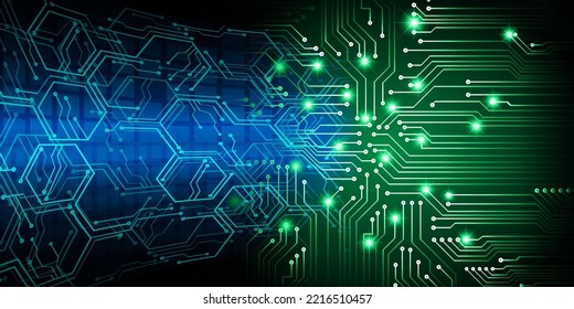 fondo de concepto de tecnología futura de circuito cibernético