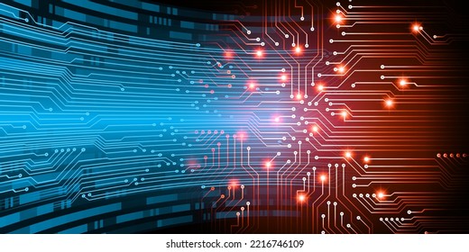 cyber circuit future technology concept background