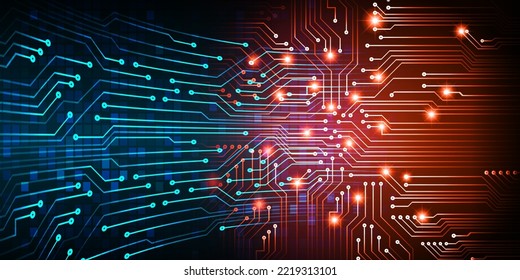 fondo de concepto de tecnología futura de circuito cibernético