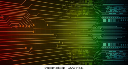 cyber circuit future technology concept background