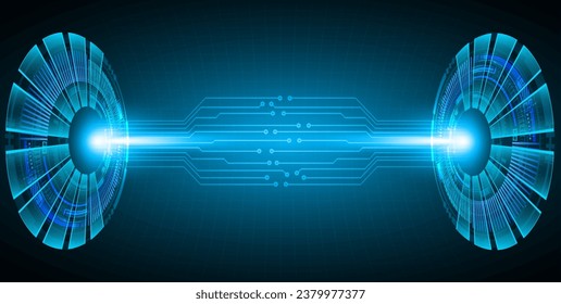 cyber circuit future technology concept background