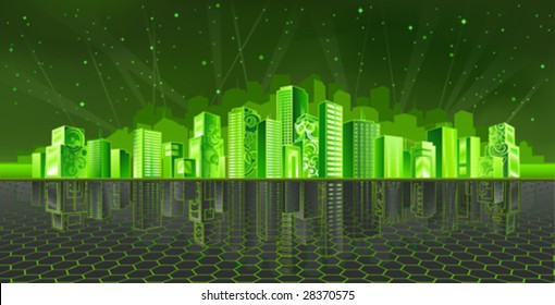 Cyber city (other landscapes are in my gallery)
