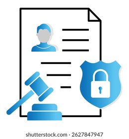 Icono De Vector De Cumplimiento Cibernético Que Representa Estándares Seguros Y Protección Regulatoria De Datos