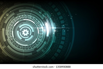 cyber computer display vector background
