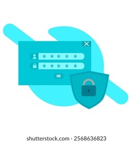 Cyber ​​Security Concept Vector Illustration, Website Banner, Advertising and Marketing Material, Online Advertising, Business Presentation. flat style vector.