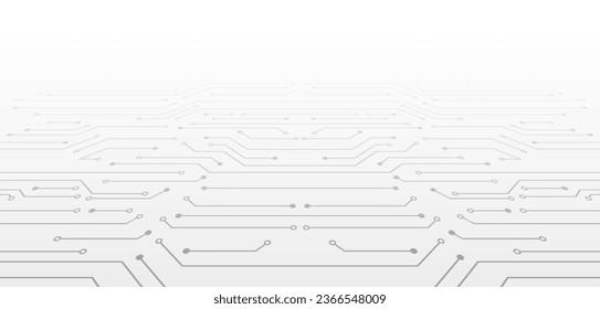 Cyber connection on the white background. Hi-tech communication design. Electronic vector illustration. Abstract modern digital science technology futuristic circuit board.