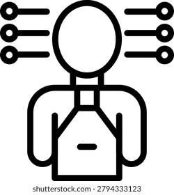 Cyber Crafter Vector Design Icon Style
