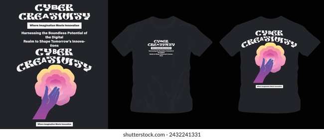 cyber creativity graphic t-shirt design