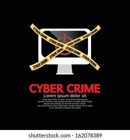 Cyber Crime Concept Vector Illustration EPS10
